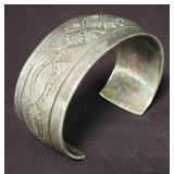 Native American sterling silver cuff bracelet