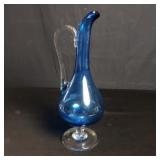 Vintage hand blown glass pitcher