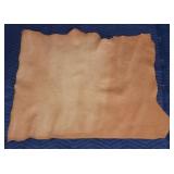 Orange leather hide