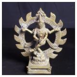Vintage Hindu Shiva brass sculpture