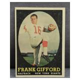 1958 Topps #73 Frank Gifford football card