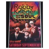 Signed "Robby Krieger" and the Soul Savages poster