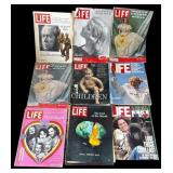 Lot of 13 vintage Life Magazines