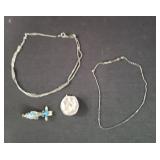Sterling silver necklaces, sterling silver and
