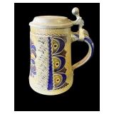 Vintage signed ceramic beer stein