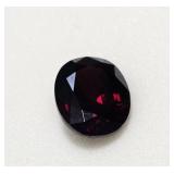 2.75ct oval Burma dark red spinel 9 x 7mm