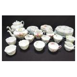 35-piece Shelly china dinnerware set