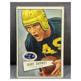 1952 Bowman #139 Jerry Shipkey Steelers Football