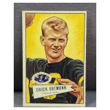 1951 Bowman #132 Chuck Ortmann Steelers Football