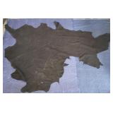 Black leather hide