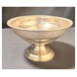 Weighted sterling silver compote