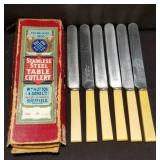 Sheffield stainless steel cutlery with composite