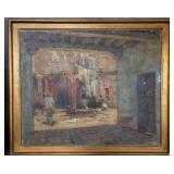 Antique Alson Skinner Clark signed oil on canvas