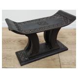 Handcrafted Ashanti stool, made in Ghana