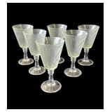 Lot of 6 vintage Bormioli Rocco wine glasses