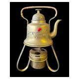 Vintage brass spirit kettle