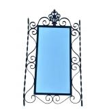 Vintage wrought iron wall mirror