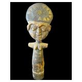 Vintage African carved wood sculpture