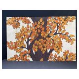 Vintage Tampella print on fabric / wall hanging