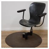 Vintage swivel recorders fiberglass chair