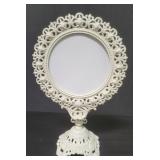 Cast iron mirror frame