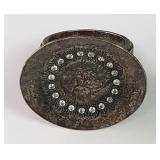 Sterling silver ring with clear stones