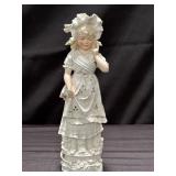 Bisque porcelain Victorian style figure