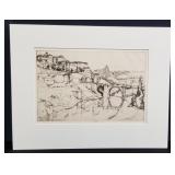 Pencil signed Ernest David Roth etching