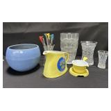 Box of vintage house decor