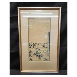 Framed Asian embroidery