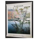 Signed poster print "The Adirondacks"
