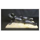 Fernando Botero style ceramic nude  sculpture