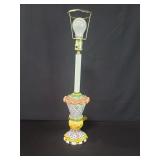 Contemporary hand painted ceramic table lamp