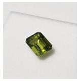 2.50ct Chinese peridot 9x7mm gemstone in gem box