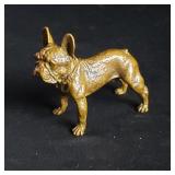 Vintage bronze bulldog desktop ornament