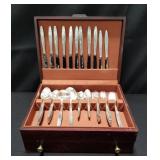 Group of silver plate flatware