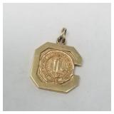 10K gold pendant