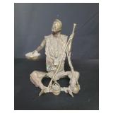 Vintage brass African style sculpture