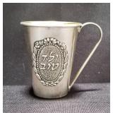 Sterling silver kiddush cup
