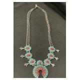 Southwestern squash blossom necklace