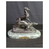 Bronze sculpture signed P. J. Mene