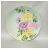 Limoges porcelain hand painted floral plate