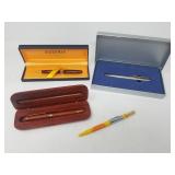 Group of pens, Waterman, Rosewood