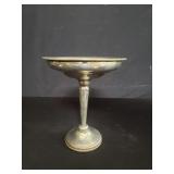 Silver weighted compote