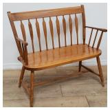 Nicholas & Stone Co. maple settee