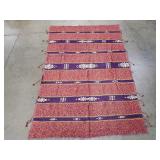 Vintage embroidery and and textile blanket