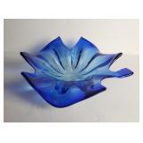 Vintage hand blown glass bowl