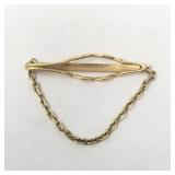 14K gold tie clip