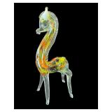 Vintage Murano style art glass giraffe
