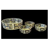 Lot of vintage MCM glass bowls